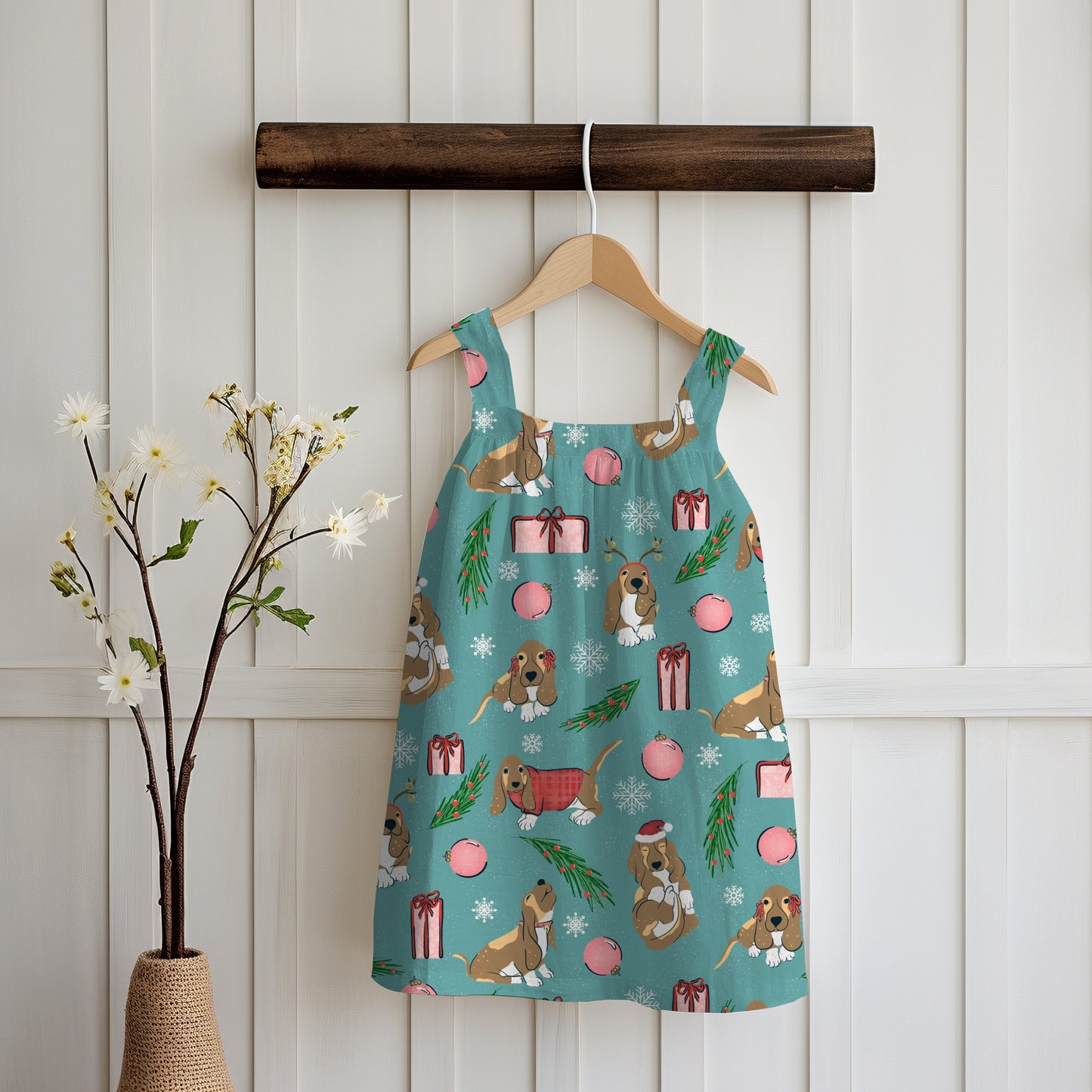 Christmas Basset Hound Seamless Pattern Blue Green | Holiday Dog Print | 12x12β PNG Digital Download Christmas Basset Hound Seamless Pattern | Holiday Dog Print | 12x12β PNG Digital Download