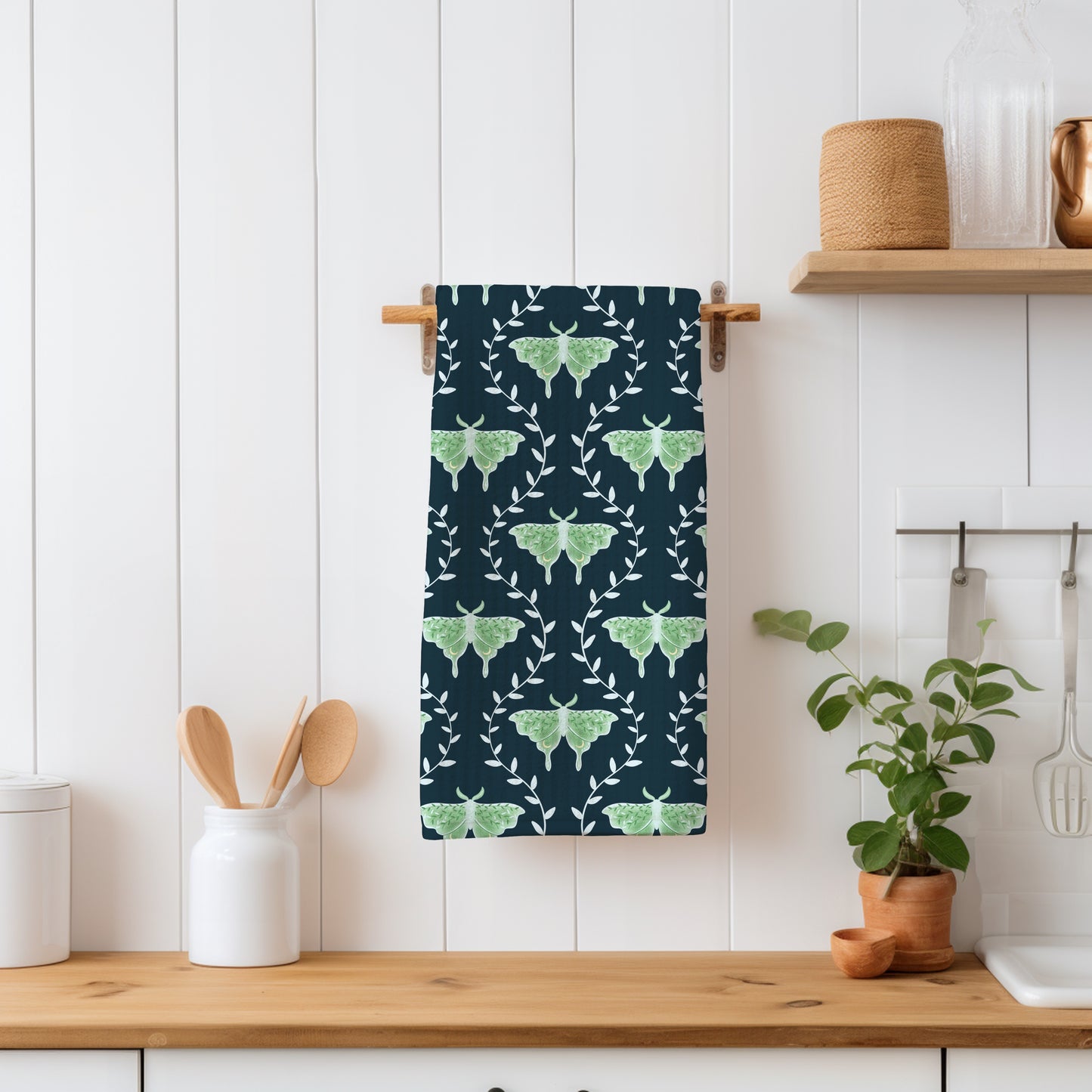 Whimsical Moth Seamless Pattern Digital File Dark – Dreamy 12x12” PNG, 300 DPI, Commercial Use