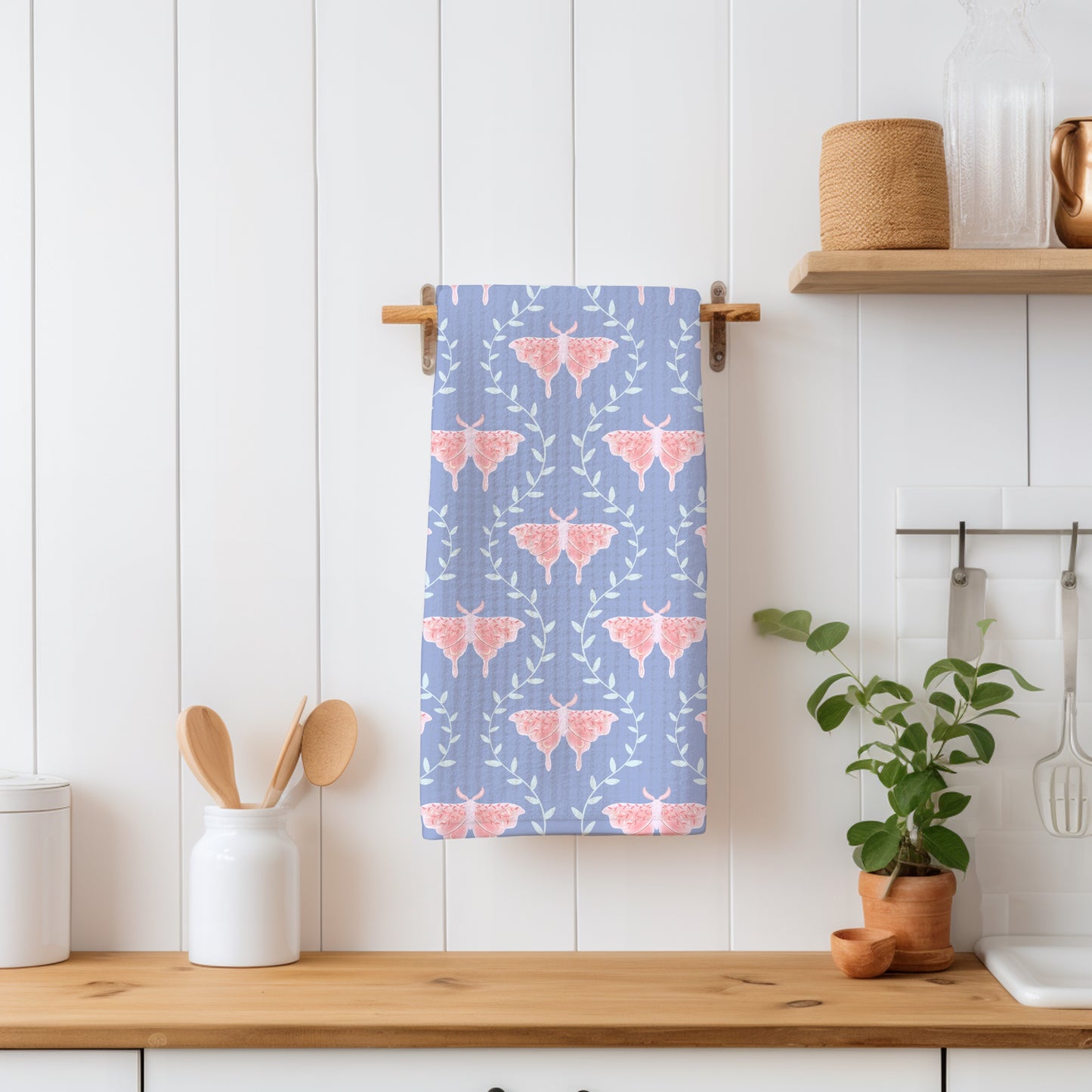 Whimsical Moth Seamless Pattern Digital File – Dreamy 12x12” PNG, 300 DPI, Commercial Use
