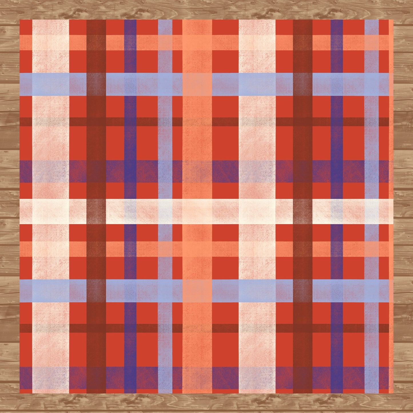 Classic Plaid Seamless Pattern Red | Digital Paper PNG | Tartan Check Design | 12β x 12β 300 DPI Commercial Use