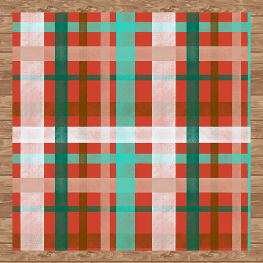 Classic Plaid Seamless Pattern Seasonal | Digital Paper PNG | Tartan Check Design | 12” x 12” 300 DPI Commercial Use