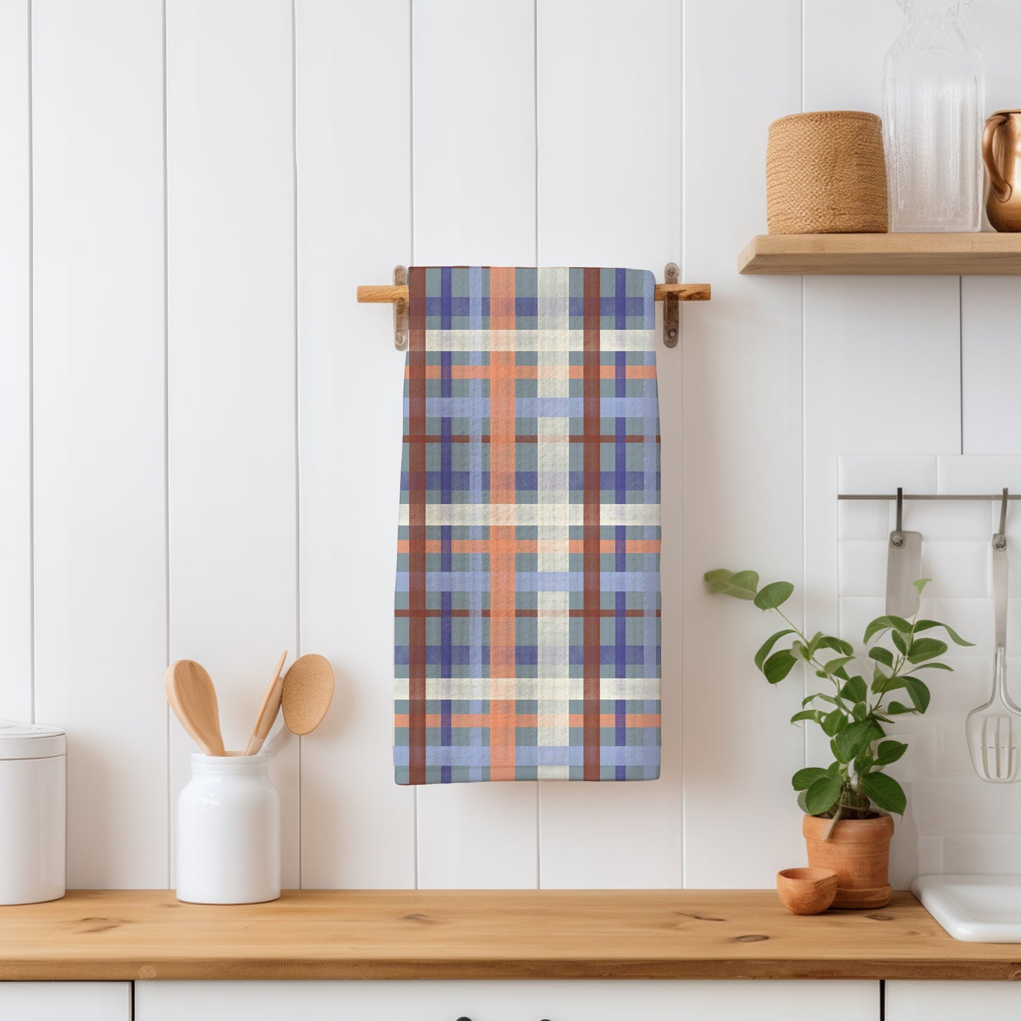 Classic Plaid Seamless Pattern Blue | Digital Paper PNG | Tartan Check Design | 12β x 12β 300 DPI Commercial Use