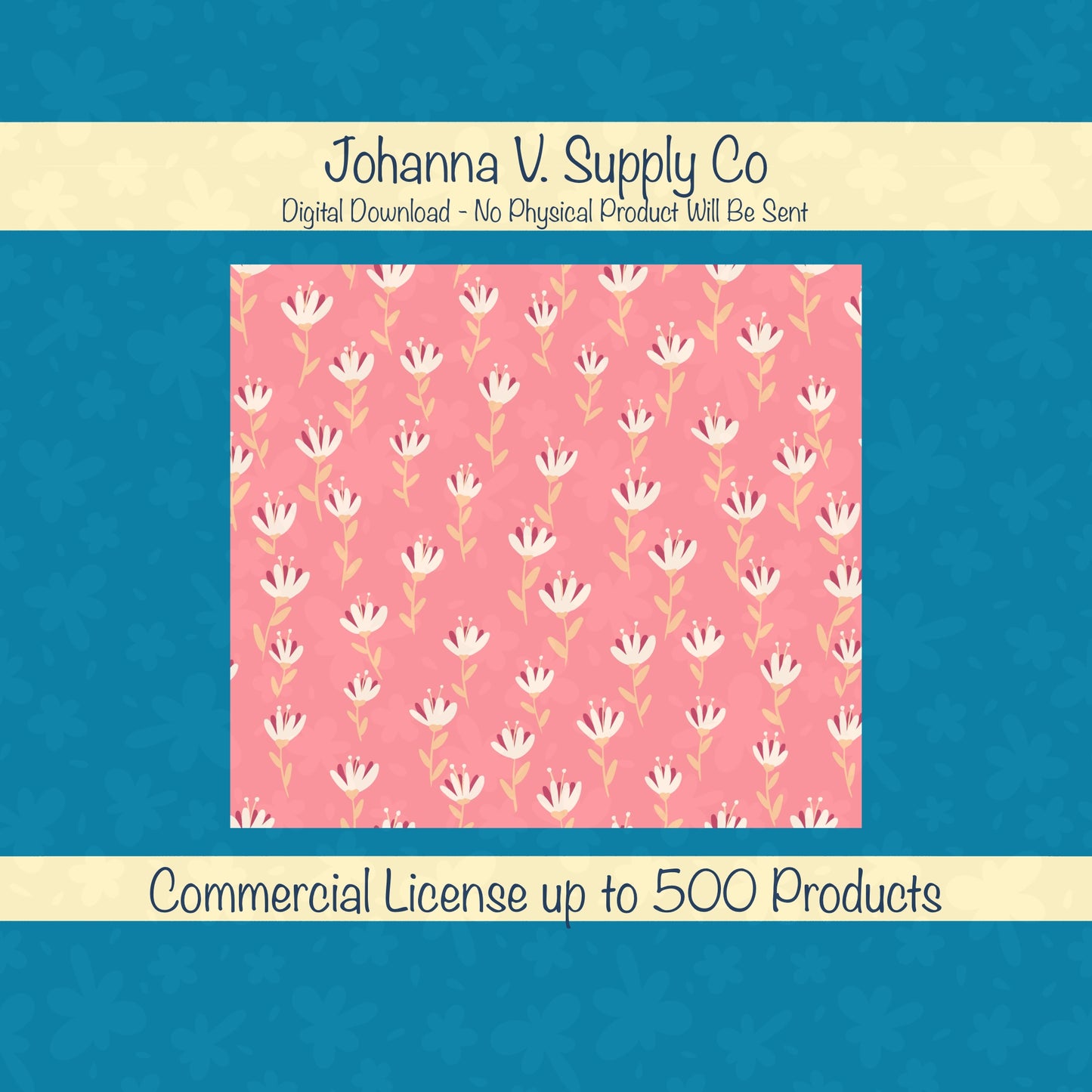 Whimsy Blooms Tumbler Wrap Pink β Digital Floral 9.25β x 8.20β PNG File