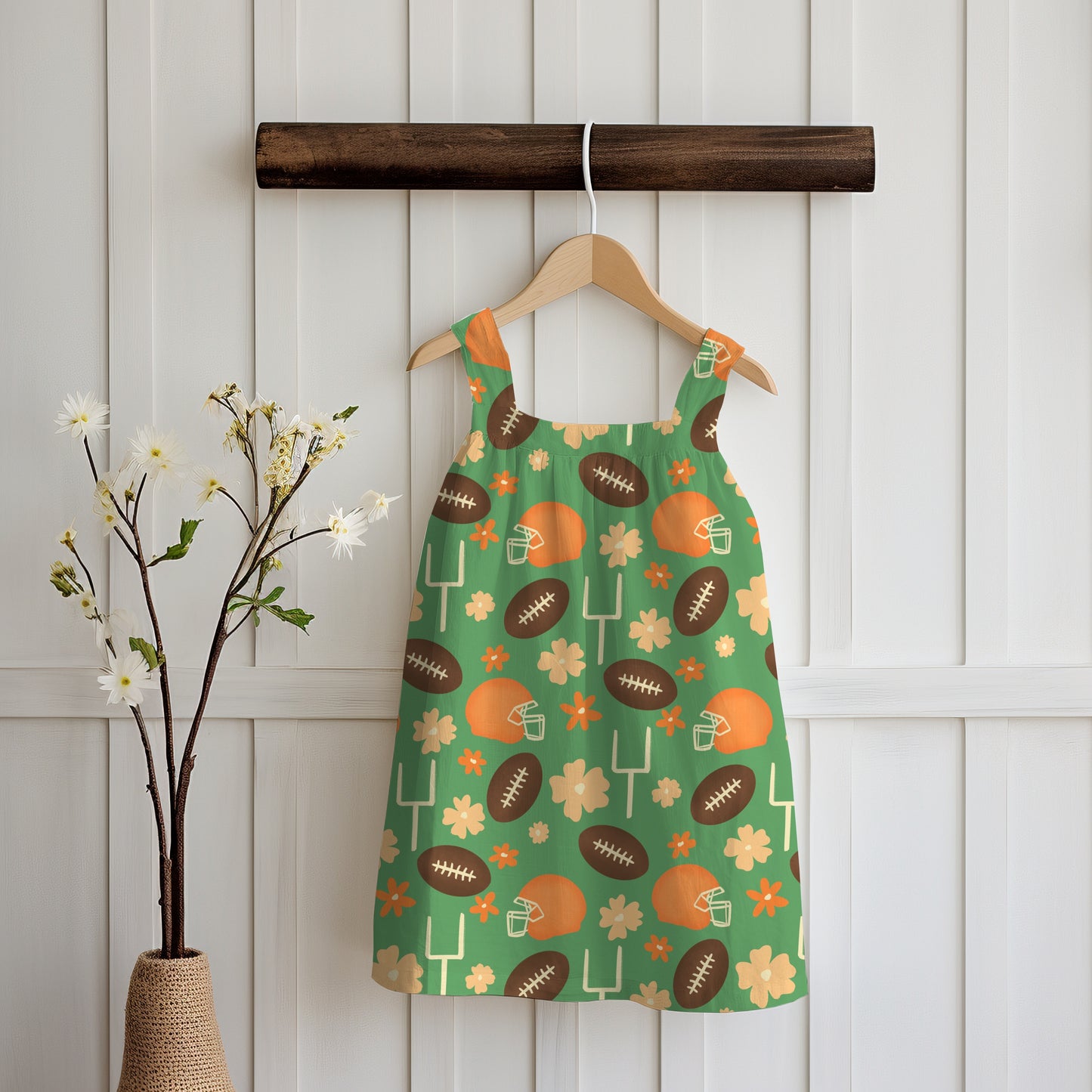 Football Seamless Pattern Green | 12x12 PNG Digital Download | Sports Themed Background Design