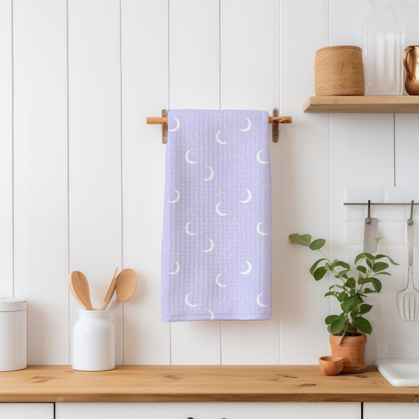 Moon & Constellation Seamless Pattern Light Purple | Celestial Digital Design | 12x12 PNG Download