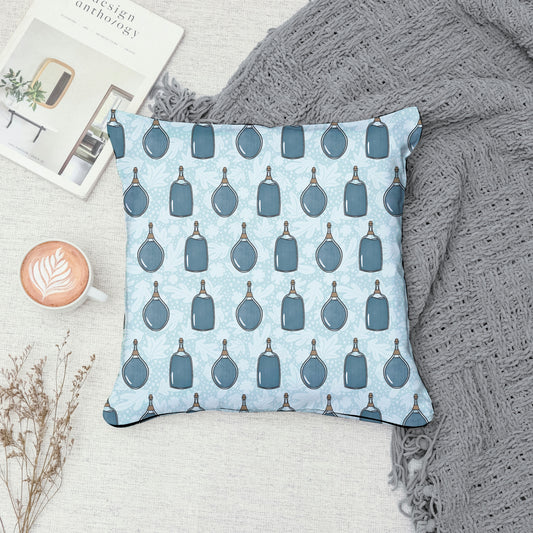 Mystic Witchy Potion Bottles Seamless Pattern Blue | Magical Apothecary Digital Design | PNG 12x12โ 300 DPI