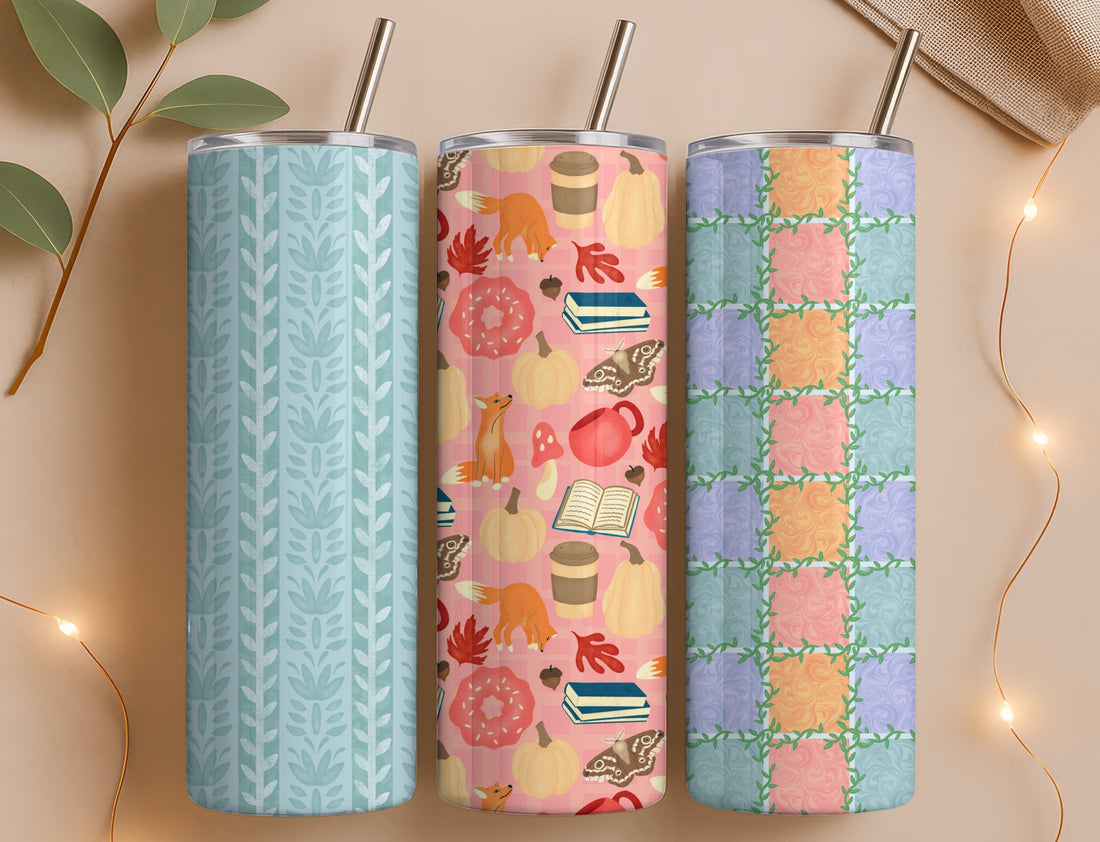 Cute & Creative Tumblers Made Simple with Predesigned Digital Wraps