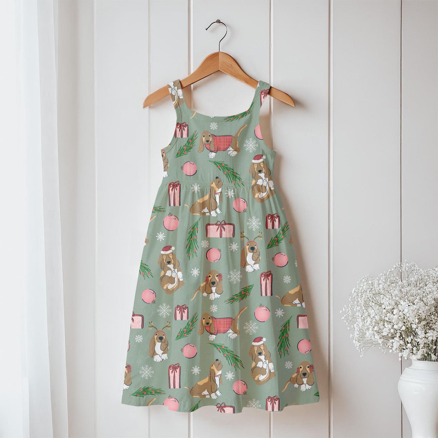 Christmas Basset Hound Seamless Pattern Green | Holiday Dog Print | 12x12” PNG Digital Download Christmas Basset Hound Seamless Pattern | Holiday Dog Print | 12x12” PNG Digital Download