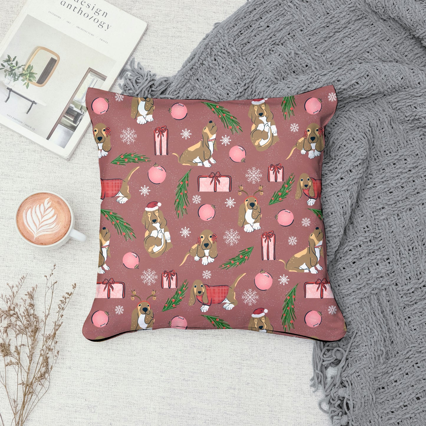 Christmas Basset Hound Seamless Pattern | Holiday Dog Print | 12x12” PNG Digital Download Christmas Basset Hound Seamless Pattern | Holiday Dog Print | 12x12” PNG Digital Download