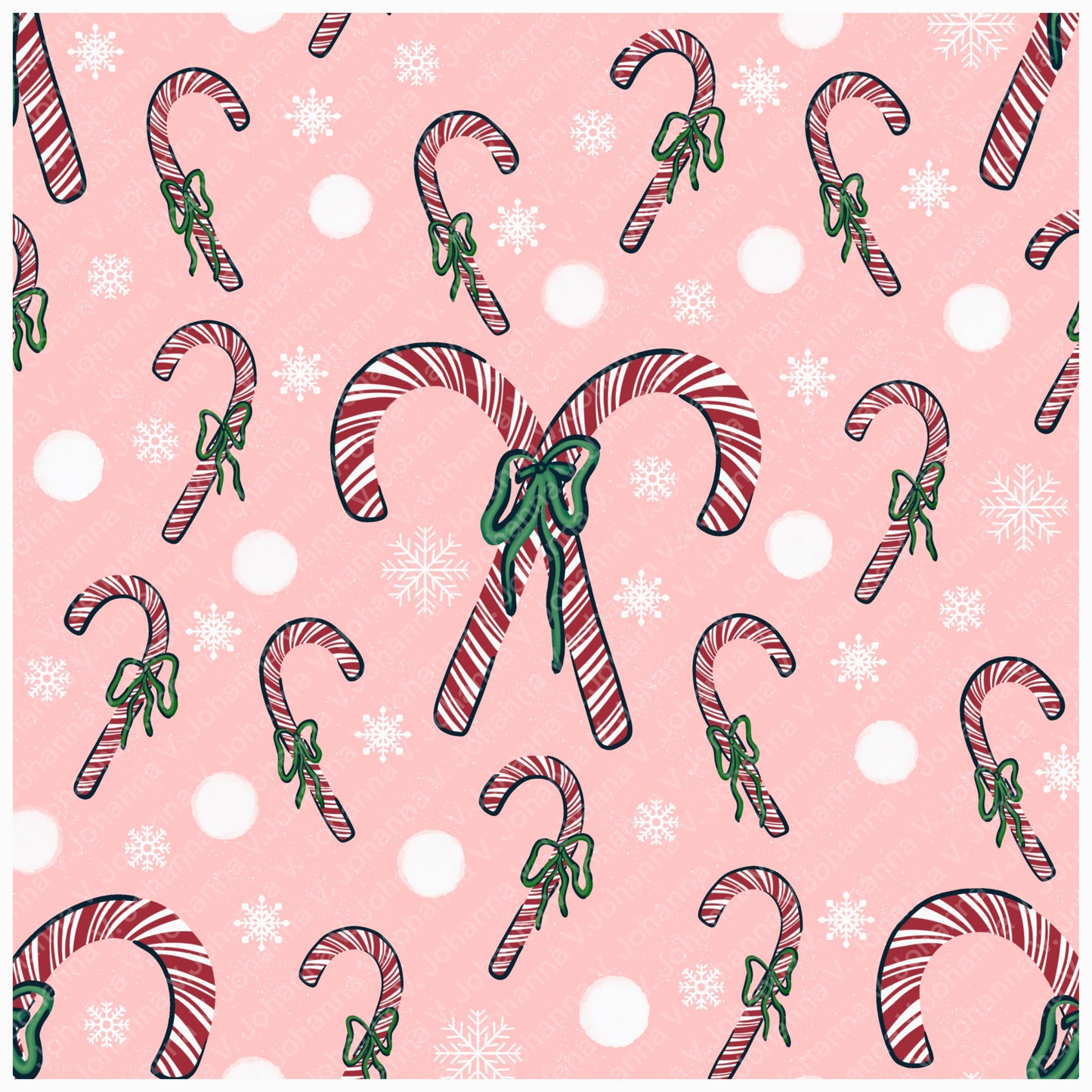 Christmas Basset Hound Seamless Pattern Bundle Mauve | Ornaments, Lights, Gifts & Candy Canes | 12x12” PNGs | Digital Download
