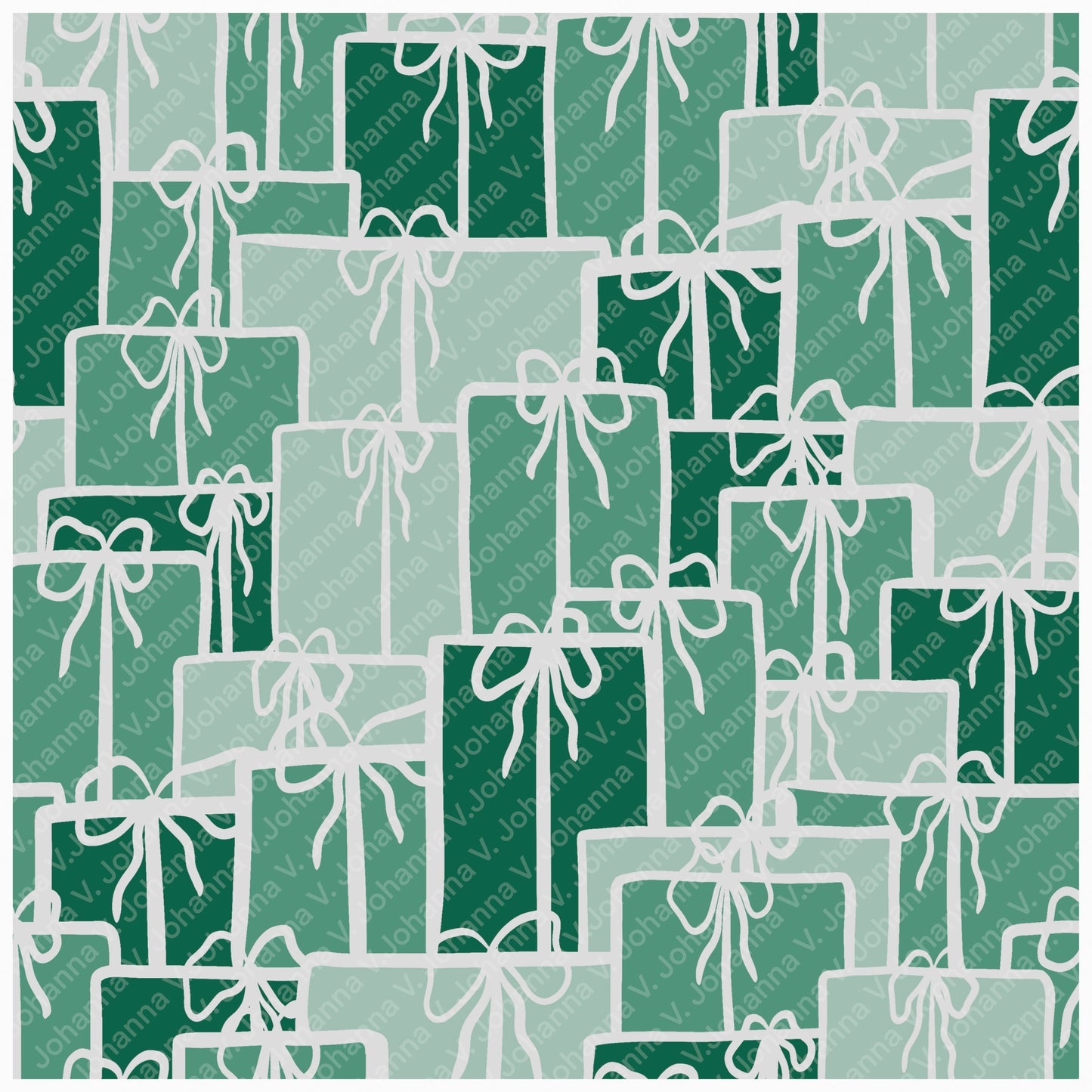 Christmas Basset Hound Seamless Pattern Bundle Mauve | Ornaments, Lights, Gifts & Candy Canes | 12x12” PNGs | Digital Download