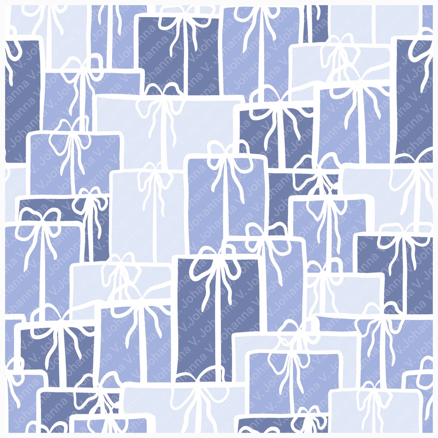 Christmas Basset Hound Seamless Pattern Bundle Purple | Ornaments, Lights, Gifts & Candy Canes | 12x12” PNGs | Digital Download