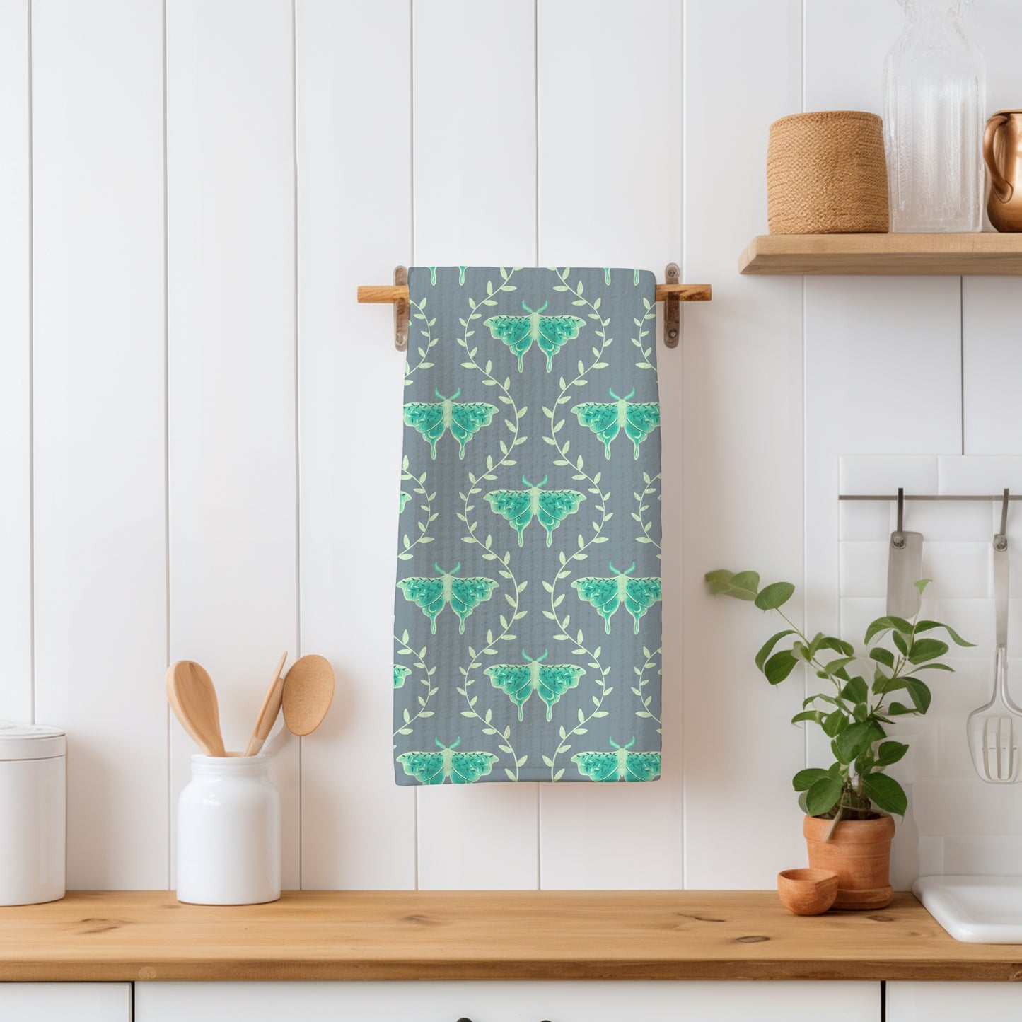 Whimsical Moth Seamless Pattern Digital File Grey – Dreamy 12x12” PNG, 300 DPI, Commercial Use