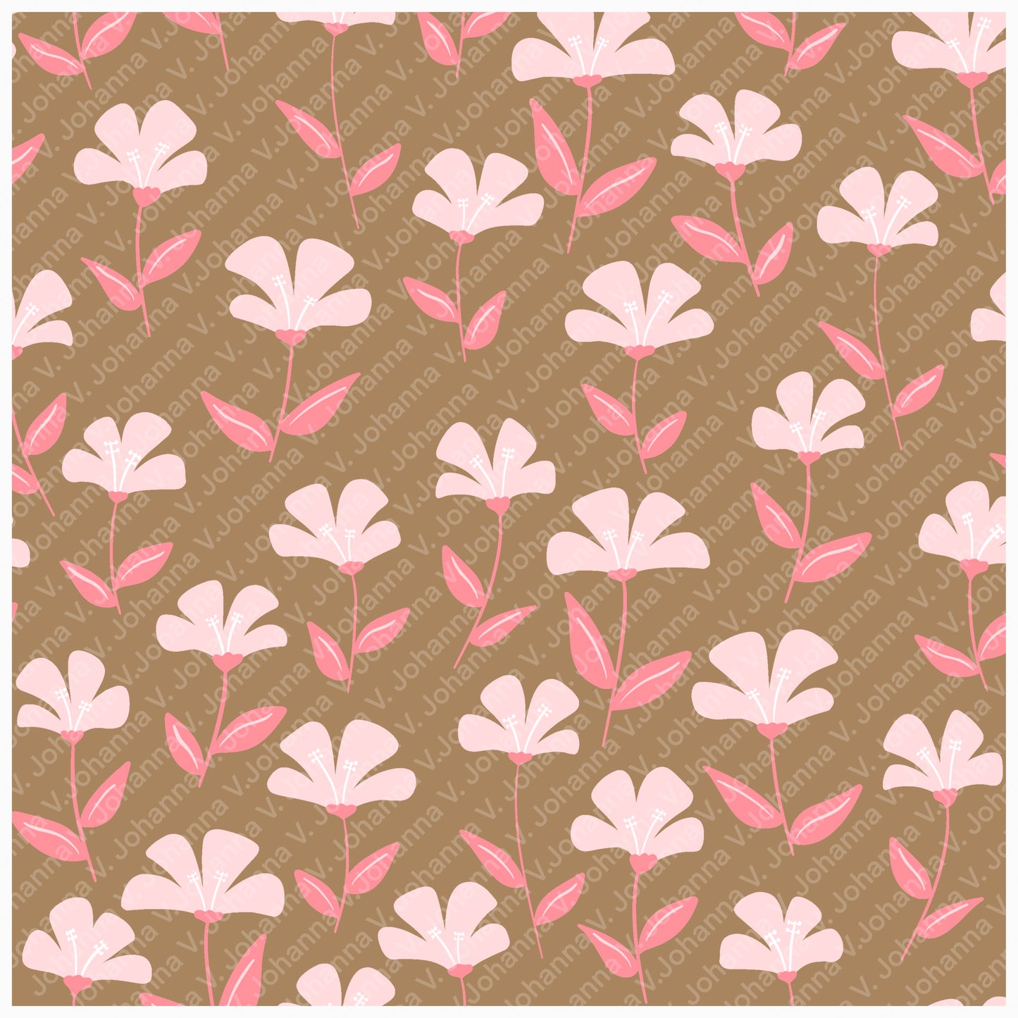 Basset Hound Seamless Pattern Bundle Pink | Florals, Botanicals & Dog Toys | 12x12” PNGs | Digital Download