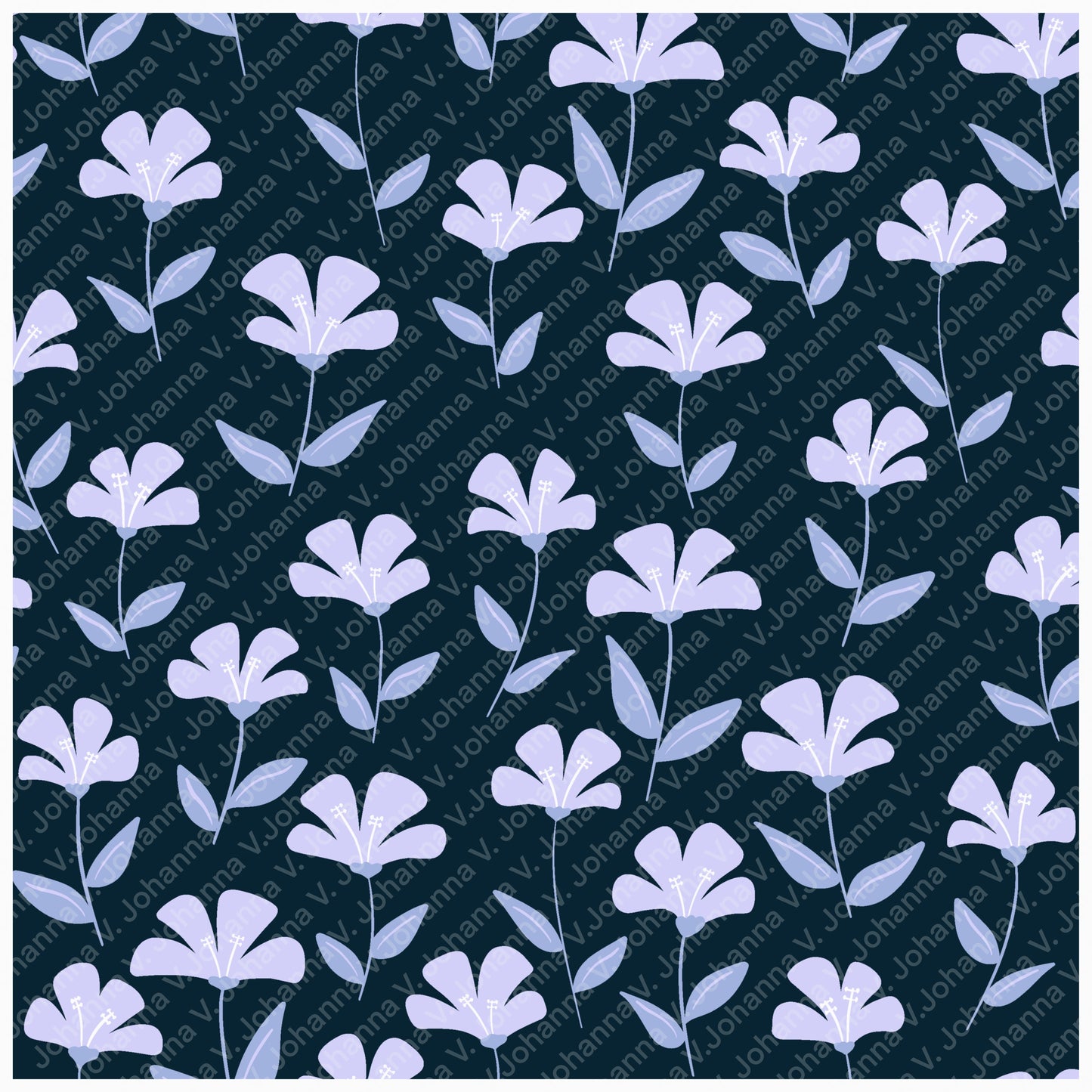 Basset Hound Seamless Pattern Bundle Purple | Florals, Botanicals & Dog Toys | 12x12” PNGs | Digital Download