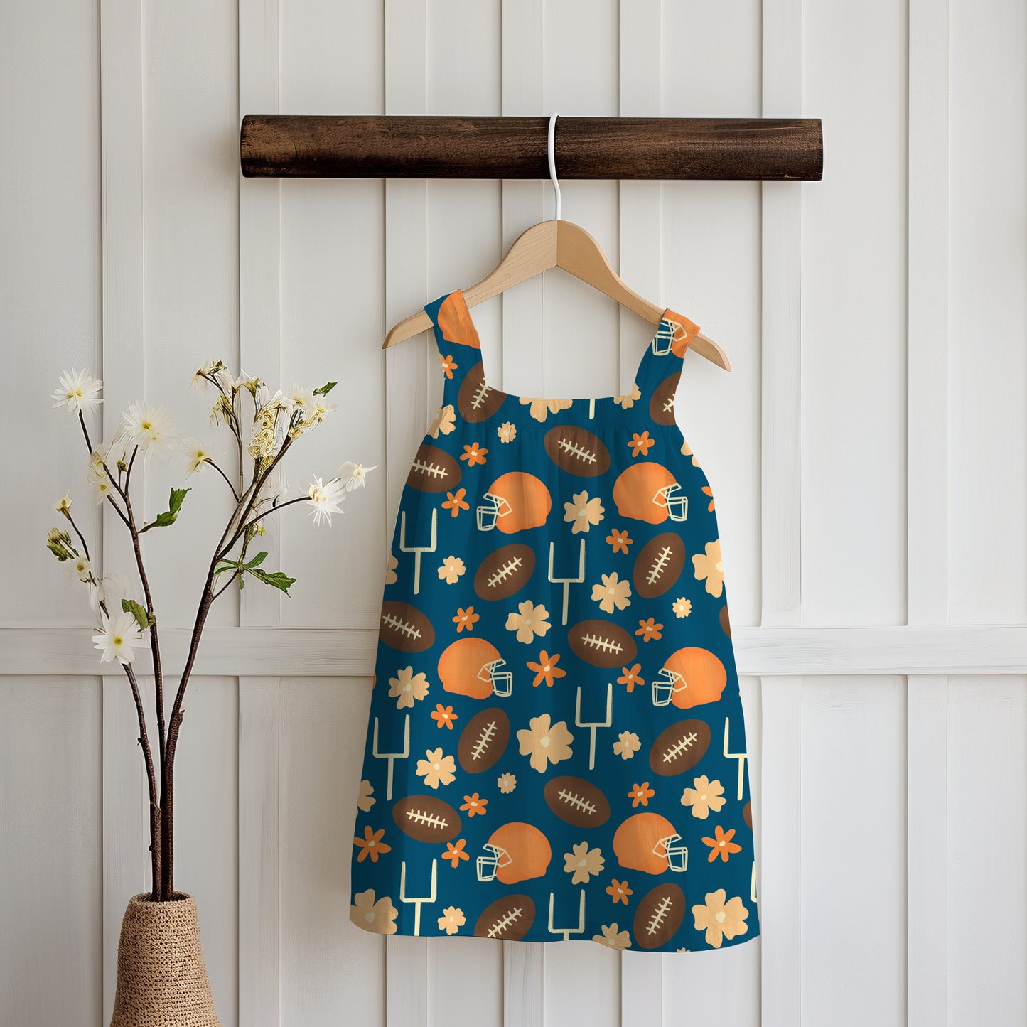 Football Seamless Pattern Blue | 12x12 PNG Digital Download | Sports Themed Background Design