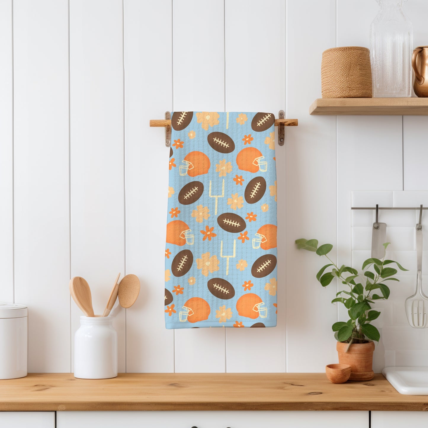 Football Seamless Pattern Light Blue | 12x12 PNG Digital Download | Sports Themed Background Design