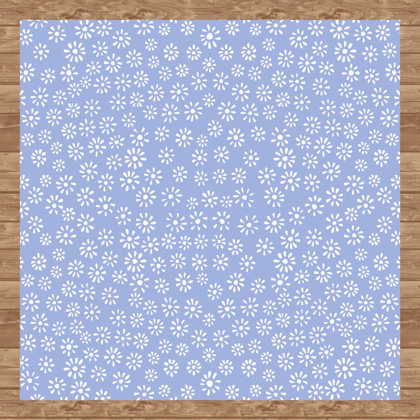 Cute Drawn Daisy Seamless Pattern Purple | Floral Digital Download | 12x12 PNG