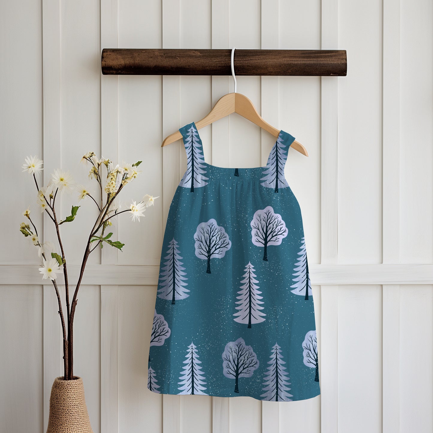 Polar Whimsy Winter Trees Seamless Pattern Purple | Cozy Digital Download for Personal & Commercial Use