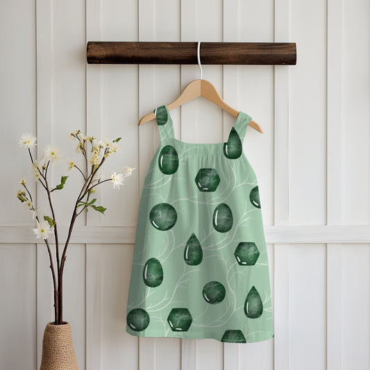 Mystic Witchy Gemstones Seamless Pattern Green | Magical Crystal Digital Design | PNG 12x12” 300 DPI